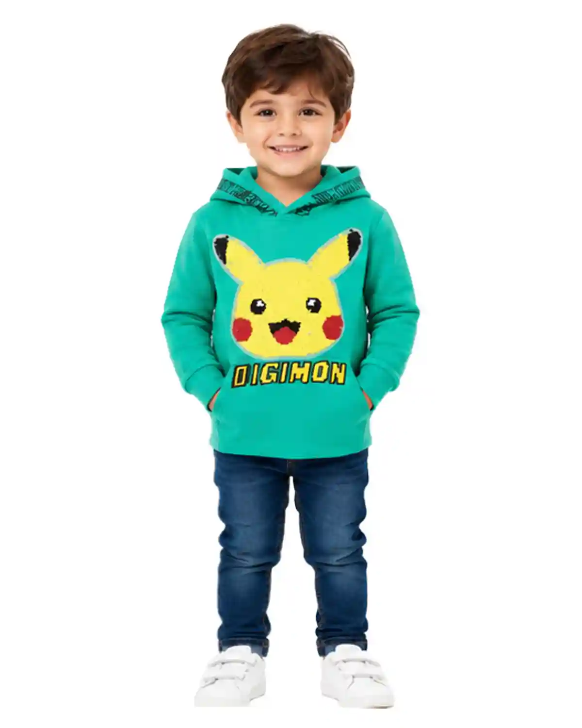digimno-light-turquoise-boys-hoodie-front